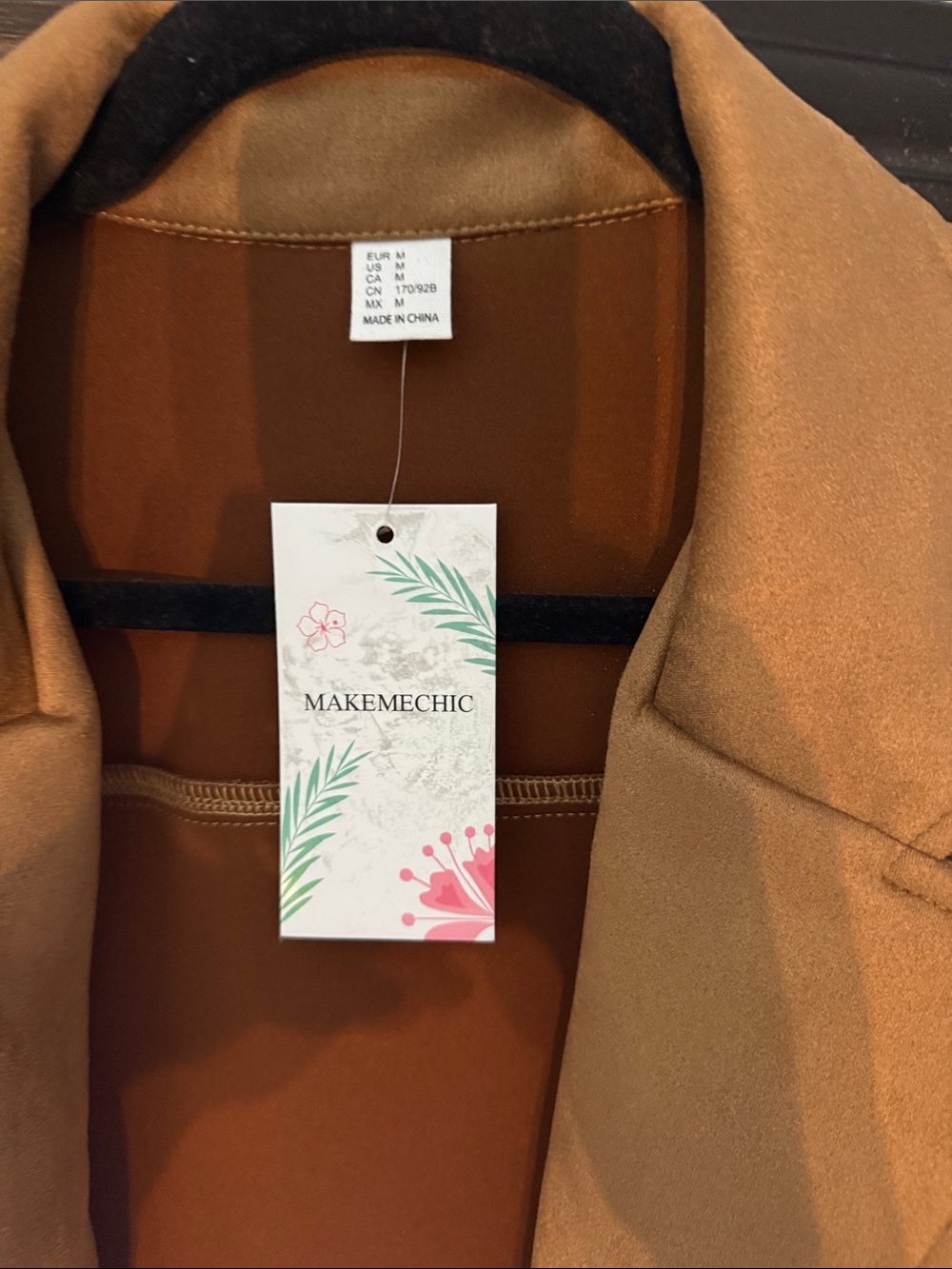 Fringed Brown Suede-Effect Women’s Leather Jacket - Picture 2 of 3